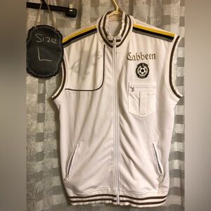 White Sleeveless Vest for Men